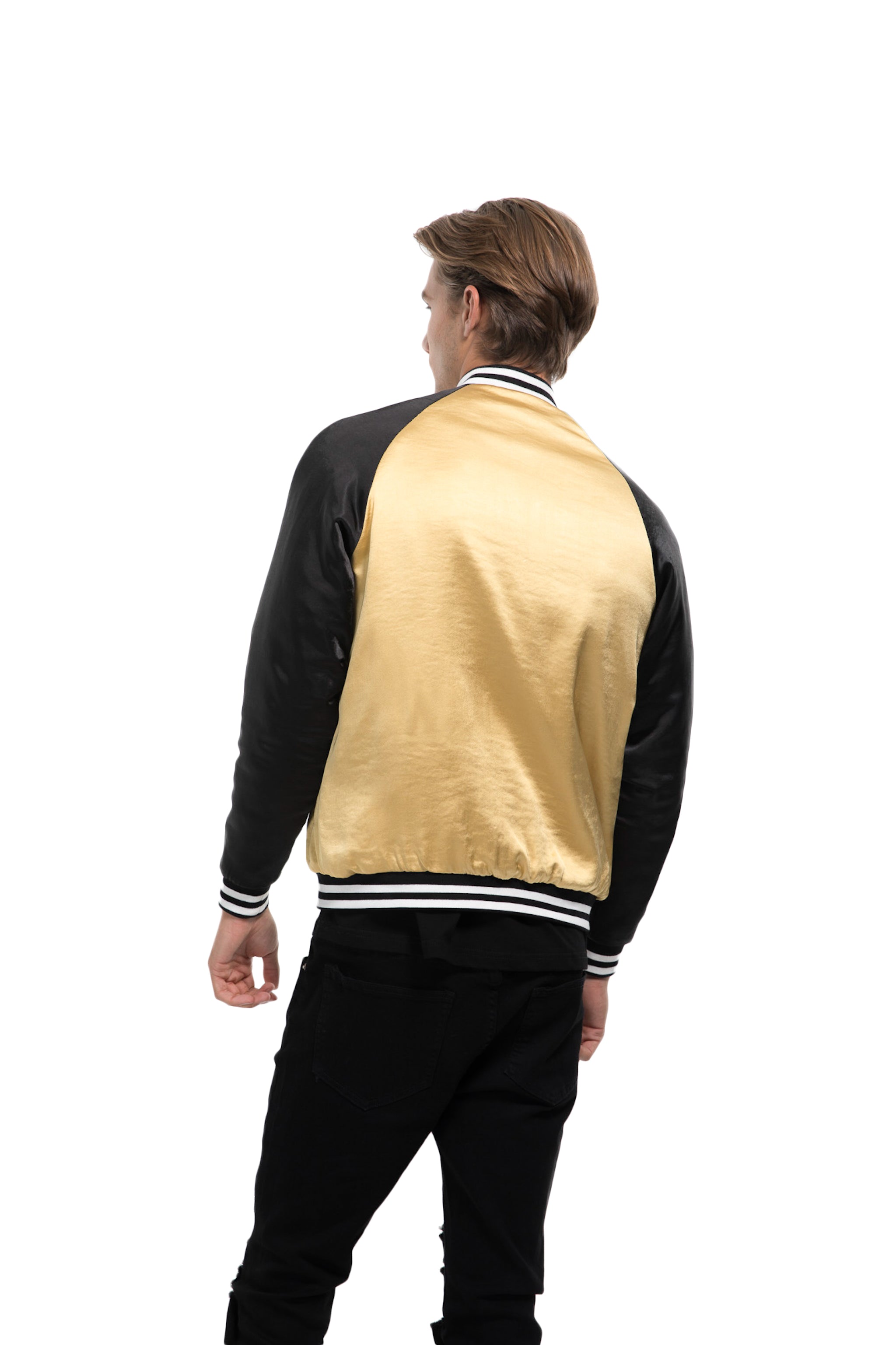 JAPANESE EMBROIDERED TIGER ACETATE BOMBER - ZYARI