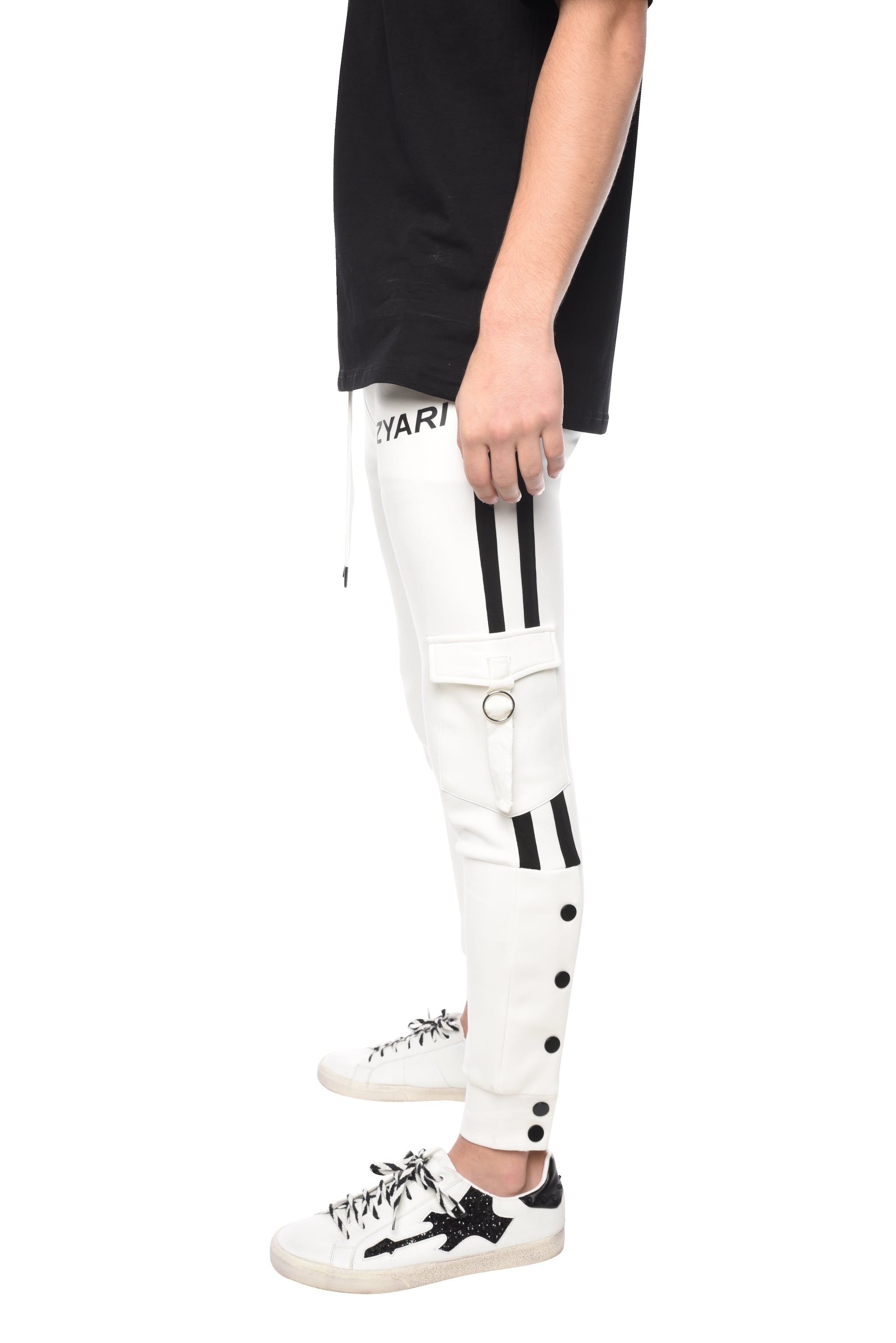 TROUSER WITH BUTTONS - WHITE - ZYARI