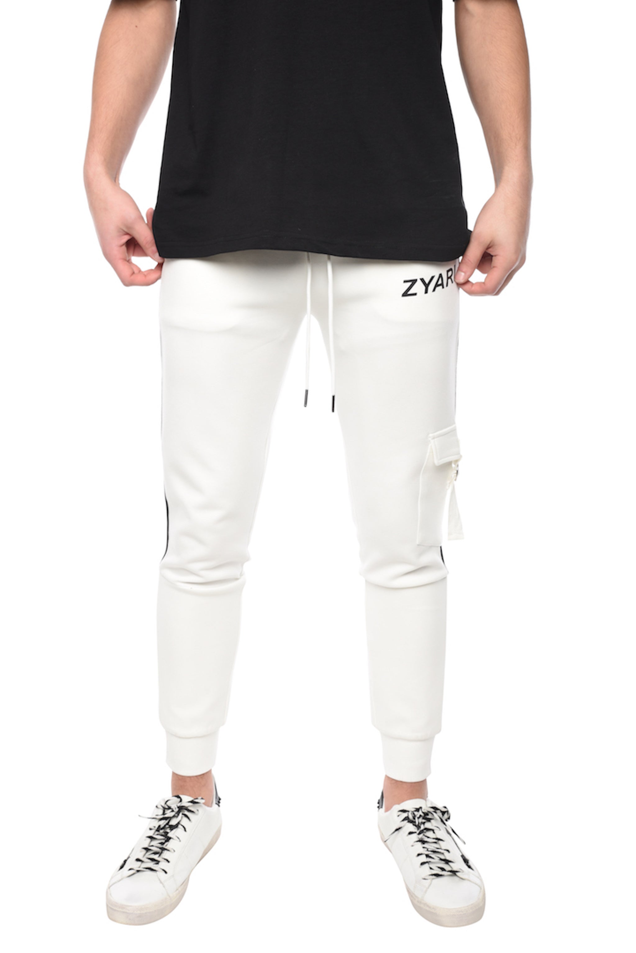 TROUSER WITH BUTTONS - WHITE - ZYARI