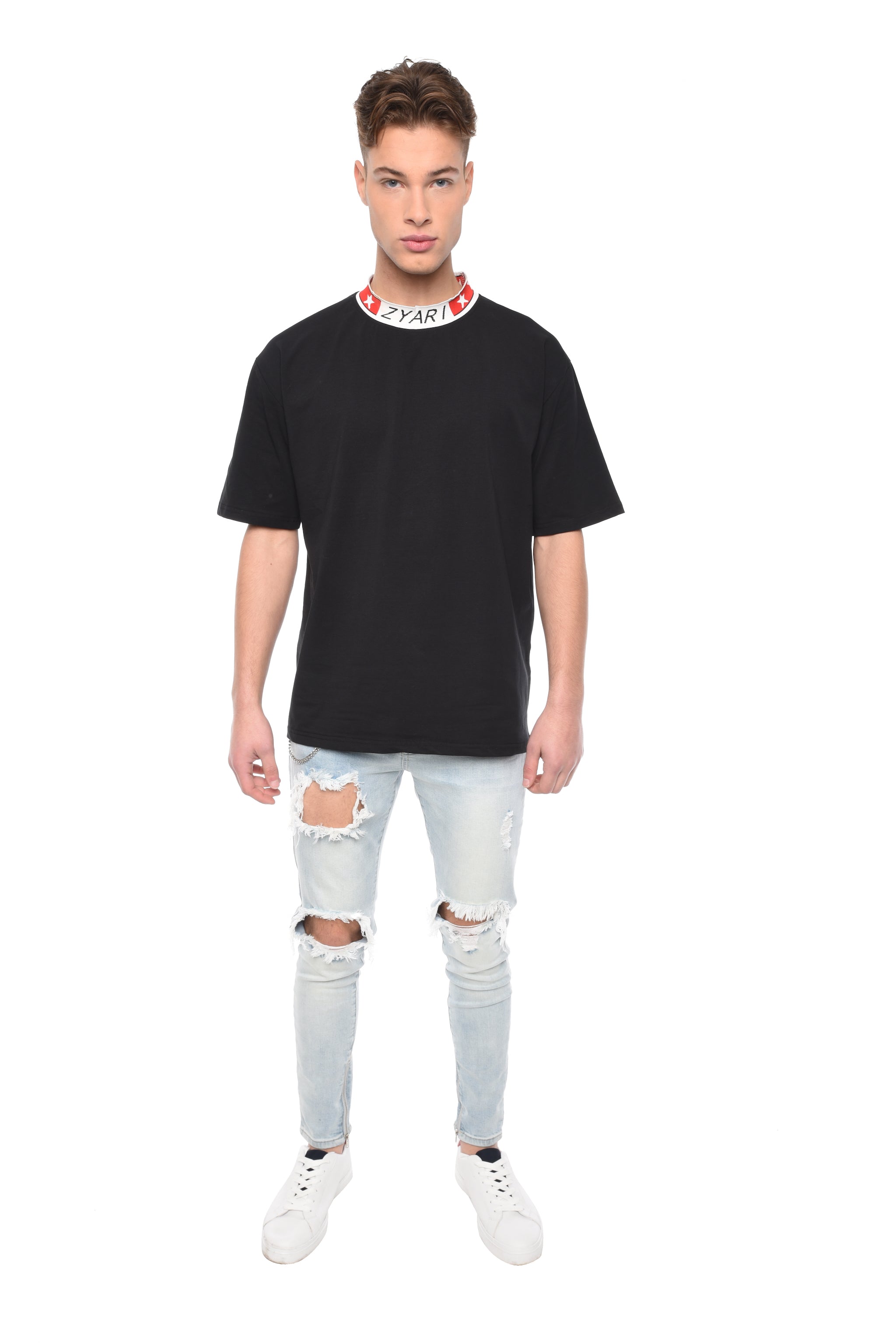 STAR DETAILING RIB T-SHIRT - ZYARI