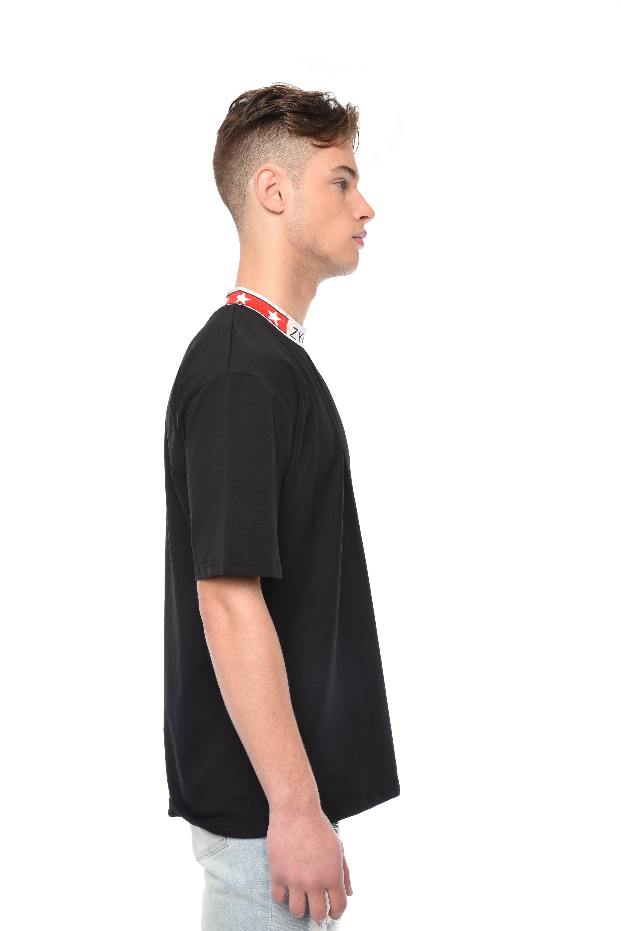 STAR DETAILING RIB T-SHIRT - ZYARI